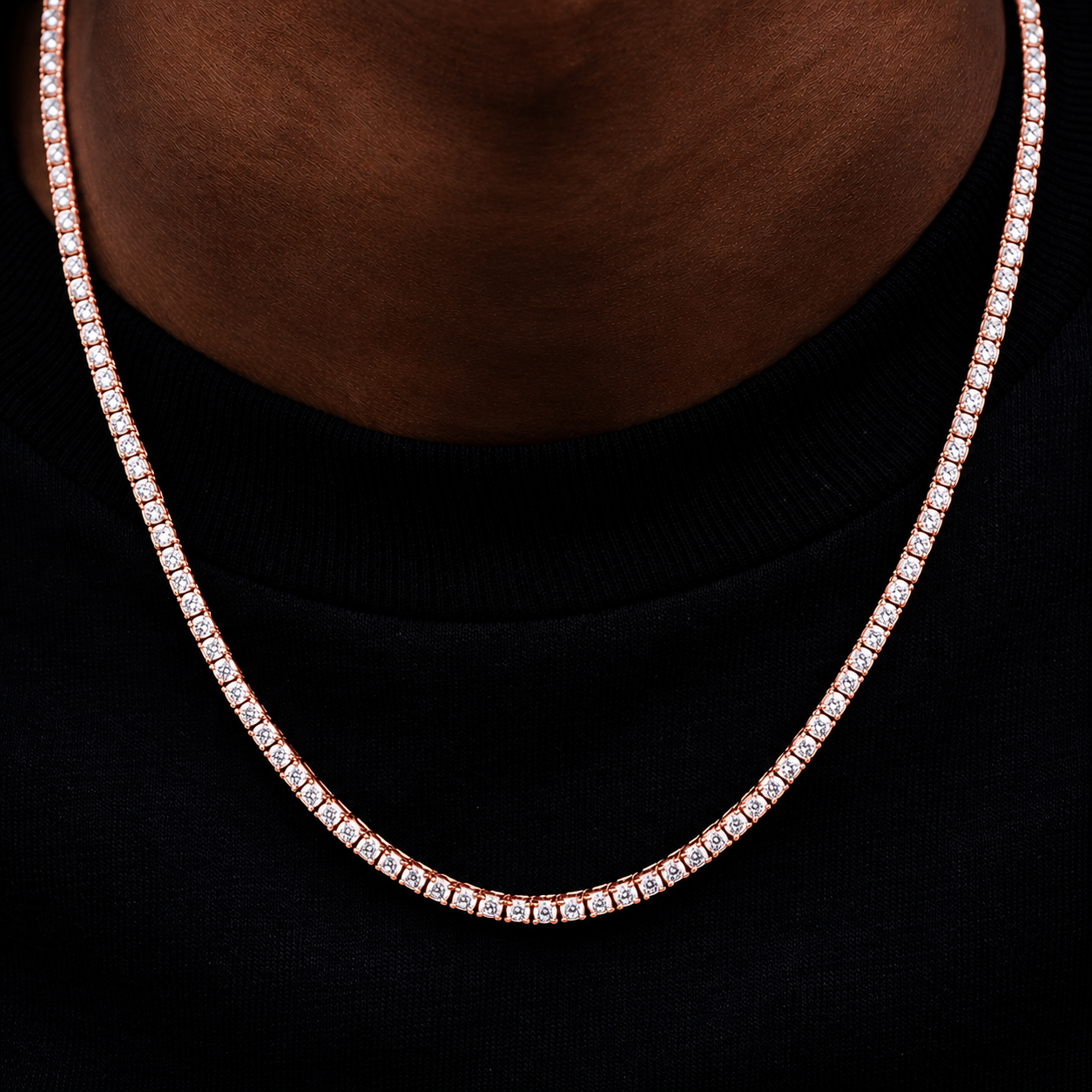 Tennis Chain 3mm | VVS1 Moissanite | 925 Sterling Silver