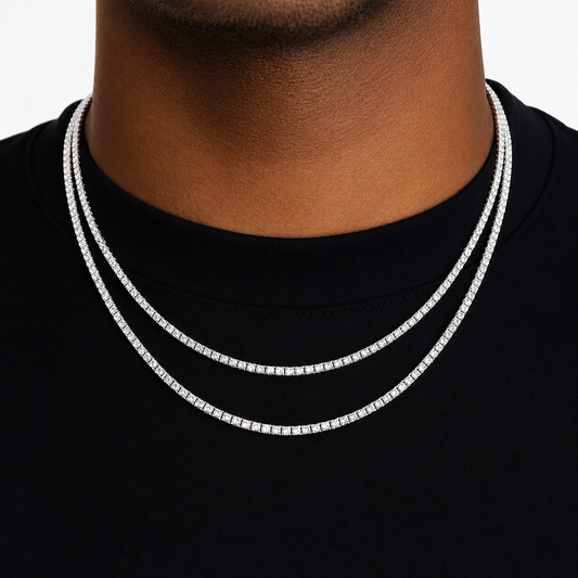Tennis Chain 2mm | VVS1 Moissanite | 925 Sterling Silver