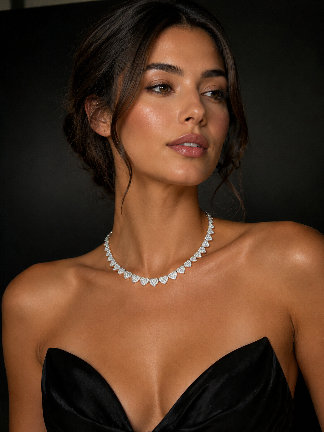 Hearts chain | VVS1 Moissanite | 925 Sterling Silver