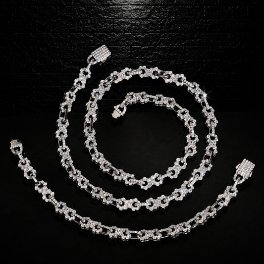 Double links Bracelet VVS1 | Moissanite | 925 Sterling Silver