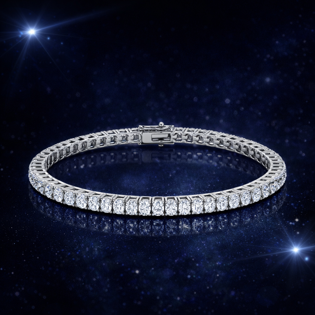 Tennis Bracelet 3mm VVS1 | Moissanite | 925 Sterling Silver