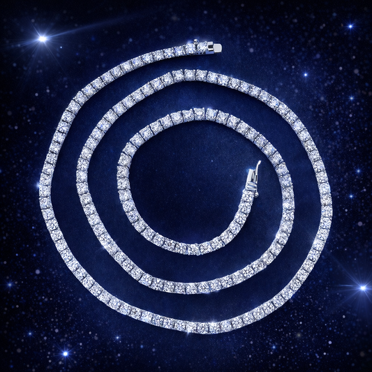 Tennis Chain 3mm | VVS1 Moissanite | 925 Sterling Silver
