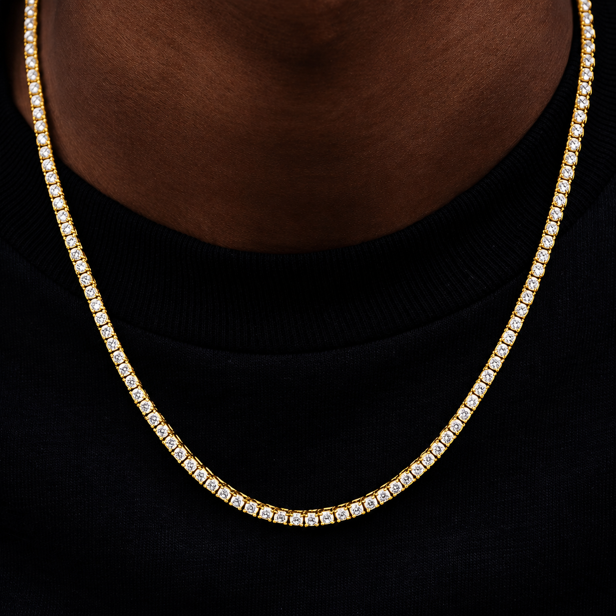 Tennis Chain 3mm | VVS1 Moissanite | 925 Sterling Silver
