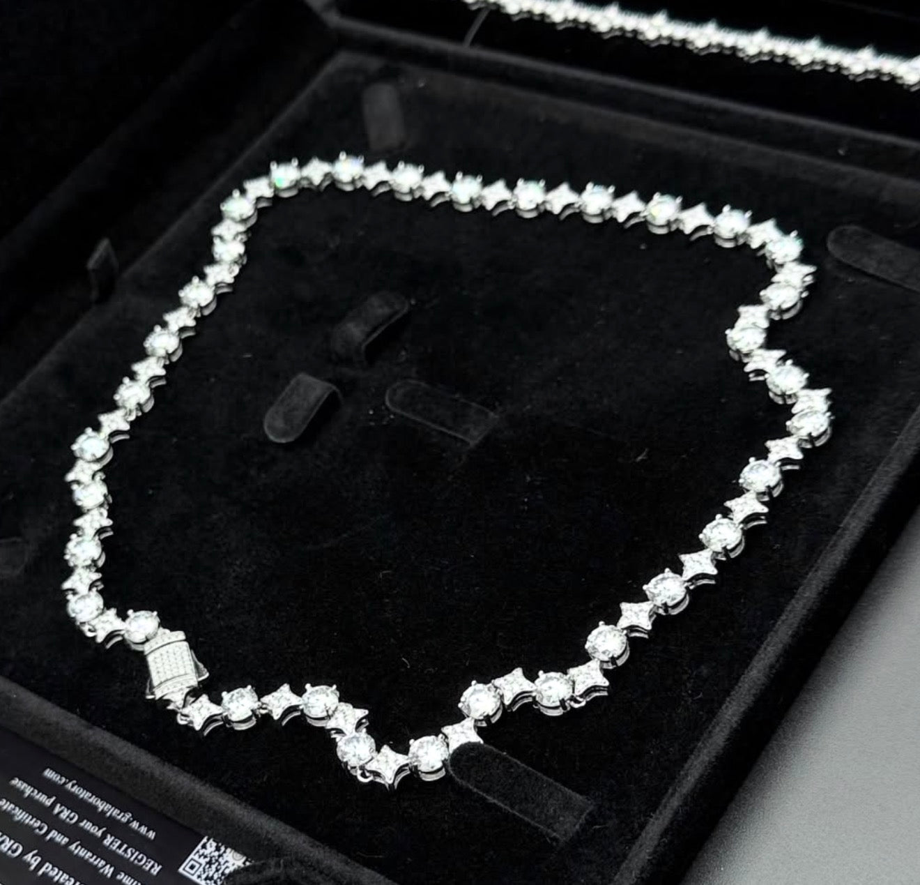Tennis star Chain 8mm | VVS1 Moissanite | 925 Sterling Silver