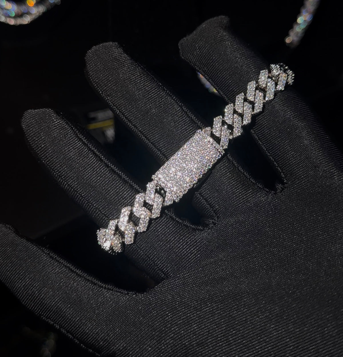 Cuban link Bracelet 10mm VVS1 | Moissanite | 925 Sterling Silver