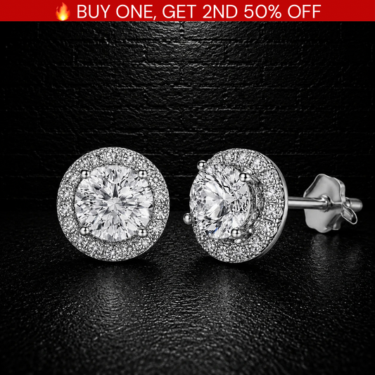 Moissanite Earrings VVS1 • 925 Sterling Silver