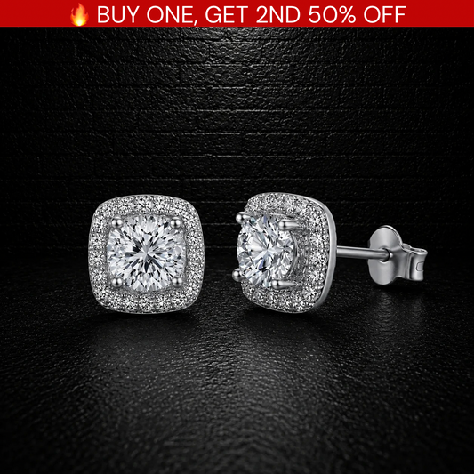 Moissanite Earrings VVS1 • 925 Sterling Silver