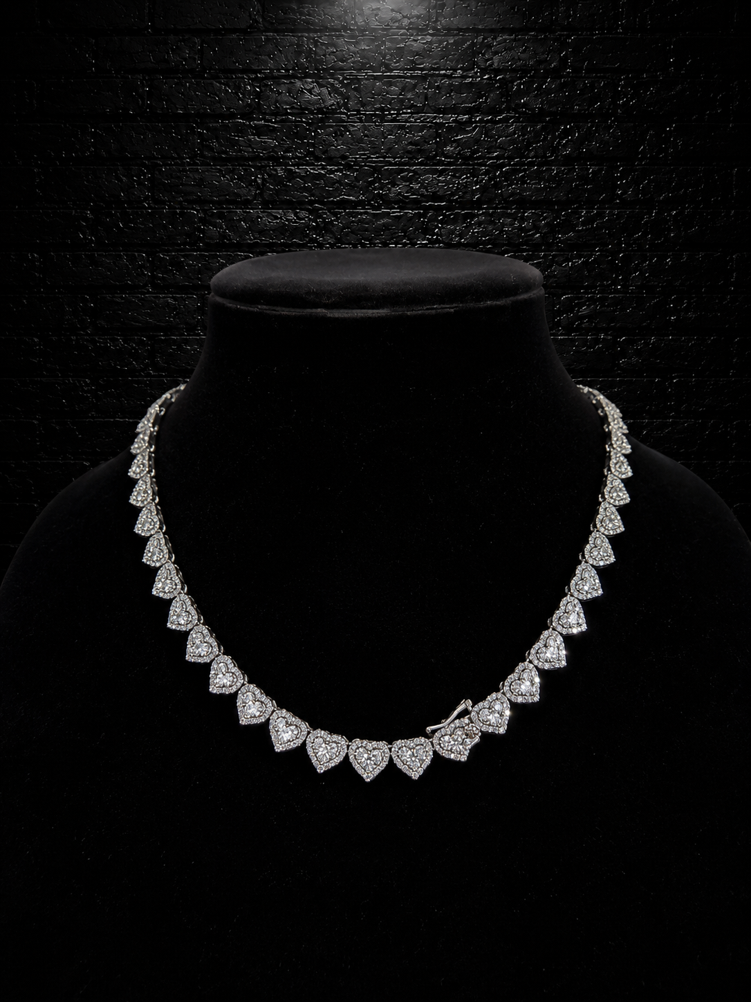 Hearts chain | VVS1 Moissanite | 925 Sterling Silver