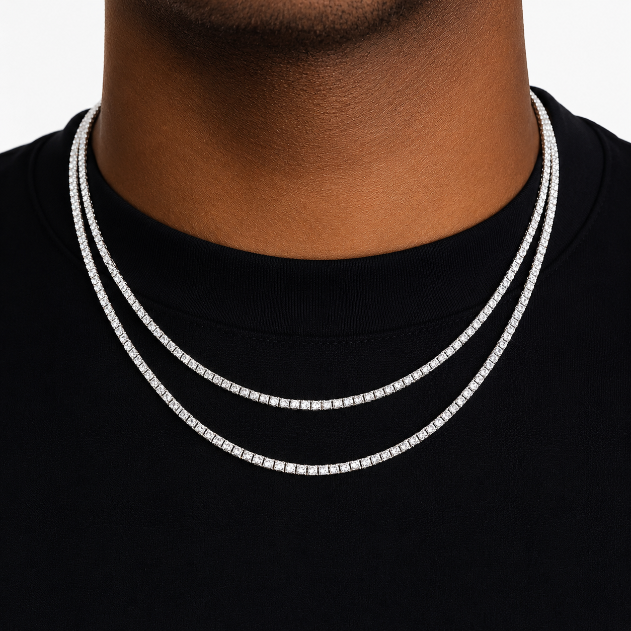 Tennis Chain 2mm | VVS1 Moissanite | 925 Sterling Silver