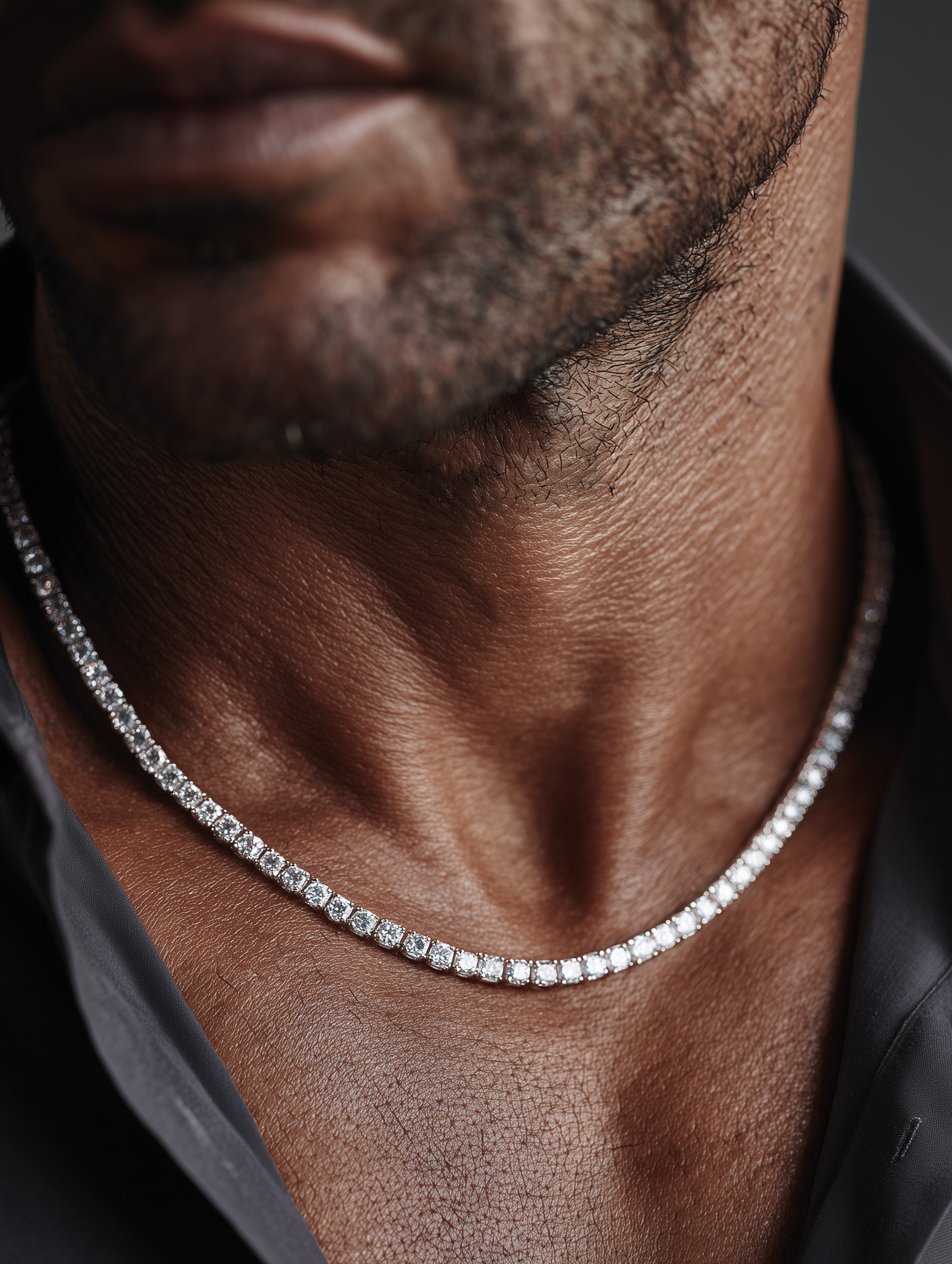 Tennis Chain 3mm | VVS1 Moissanite | 925 Sterling Silver