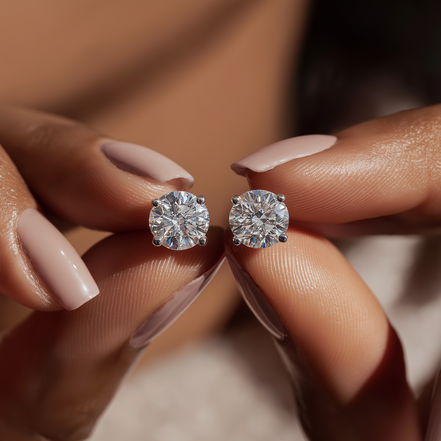 Moissanite Stud Earrings VVS1 • 925 Sterling Silver