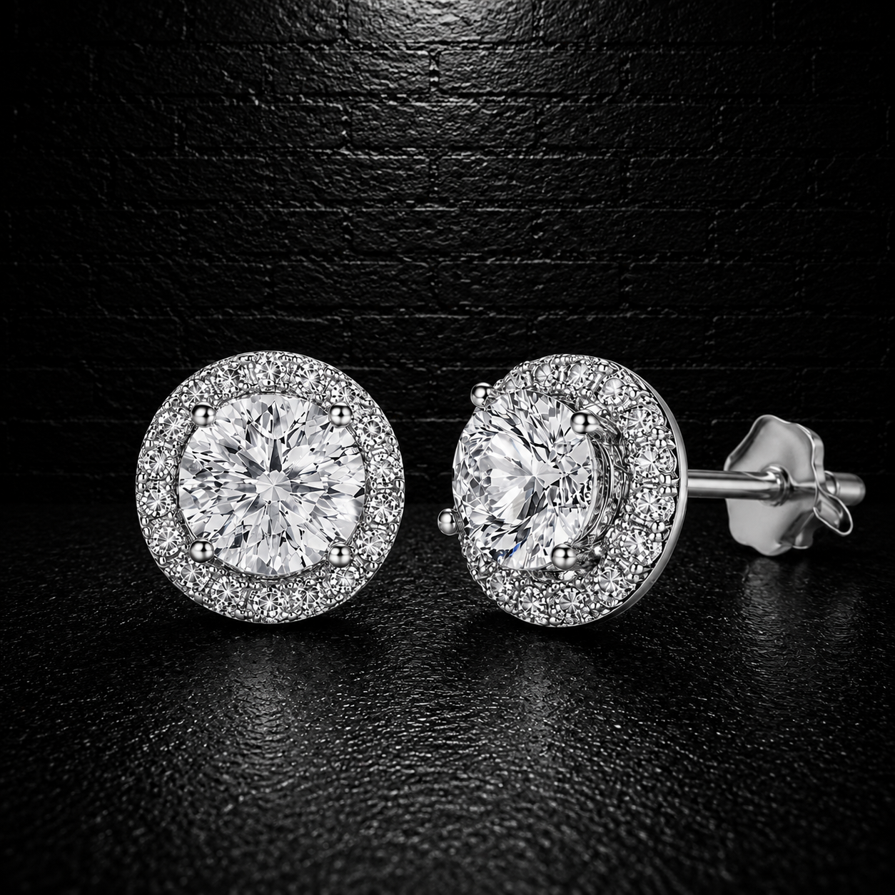 Moissanite Earrings VVS1 • 925 Sterling Silver
