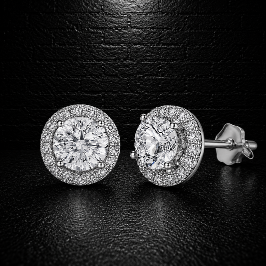 Moissanite Earrings VVS1 • 925 Sterling Silver