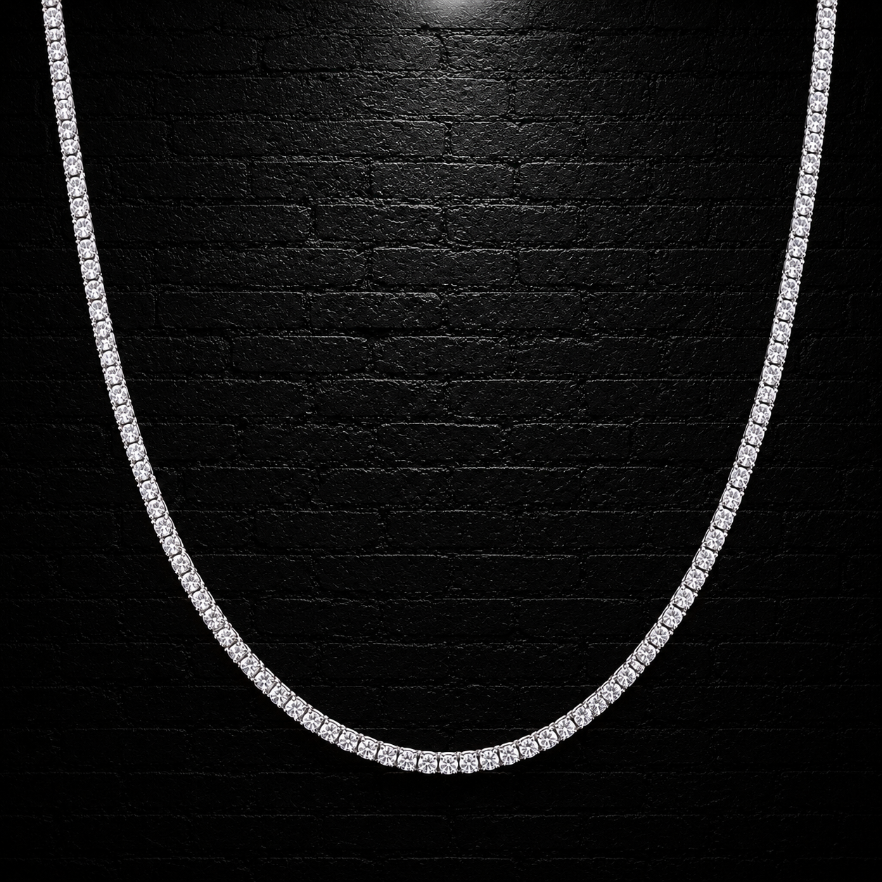 Tennis Chain 2mm | VVS1 Moissanite | 925 Sterling Silver