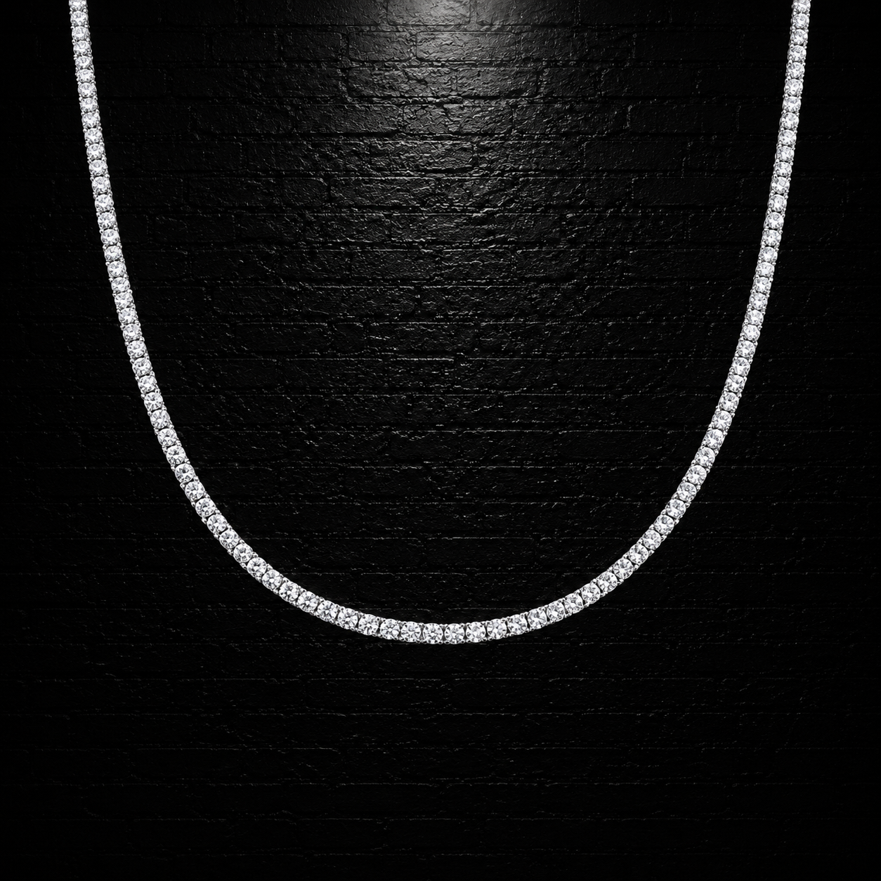 Tennis Chain 3mm | VVS1 Moissanite | 925 Sterling Silver