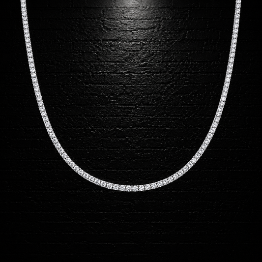 Tennis Chain 3mm | VVS1 Moissanite | 925 Sterling Silver