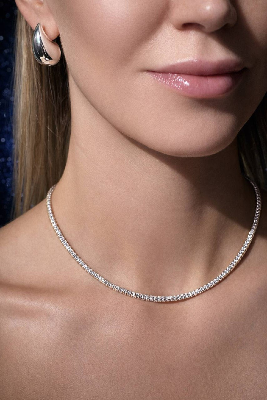 Tennis Chain 2mm | VVS1 Moissanite | 925 Sterling Silver