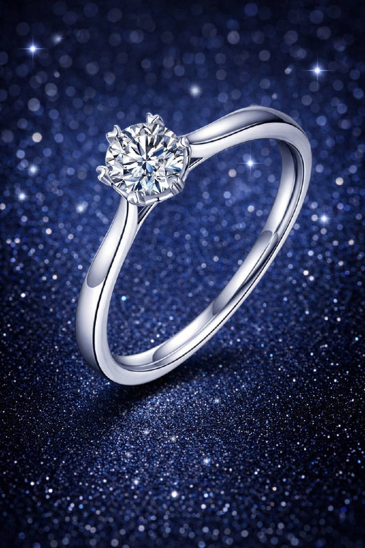 Moissanite Ring VVS1 • 925 Sterling Silver