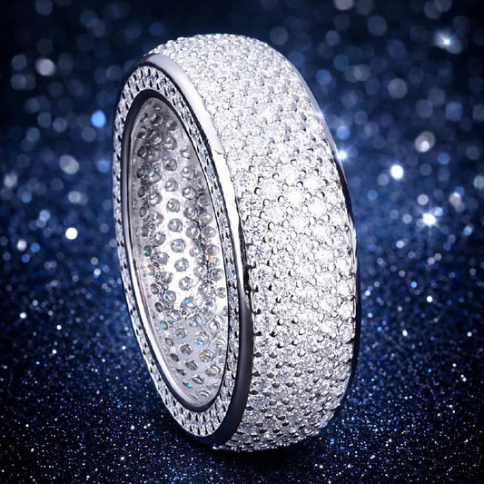 Full Moissanite Ring VVS1 • 925 Sterling Silver