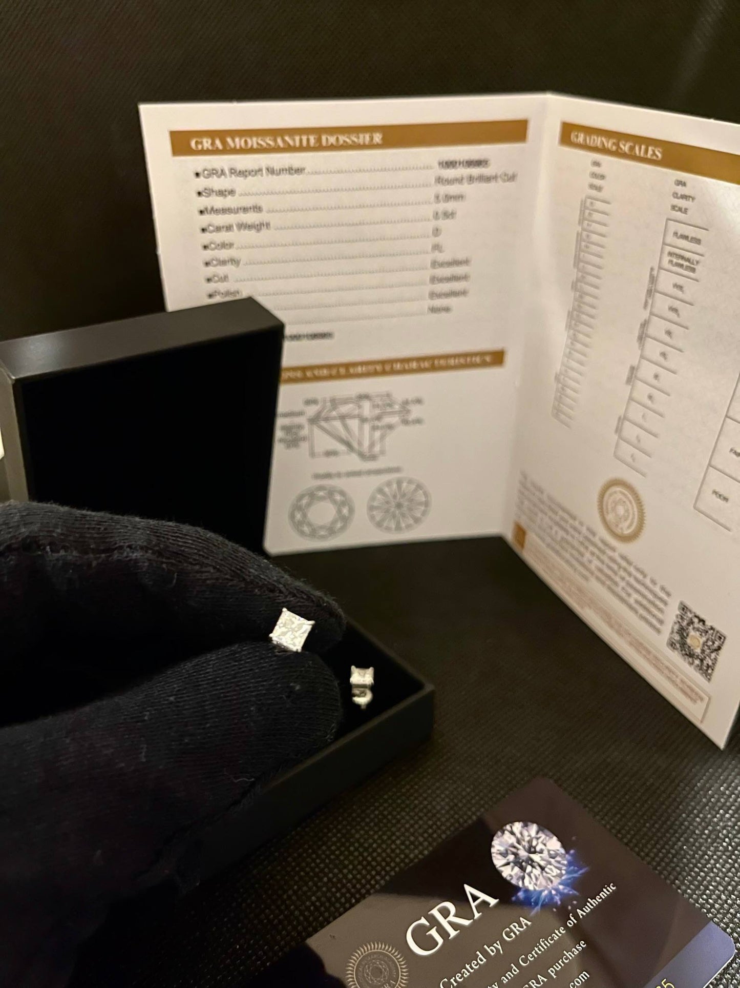 Moissanite Square Earrings VVS1 • 925 Sterling Silver