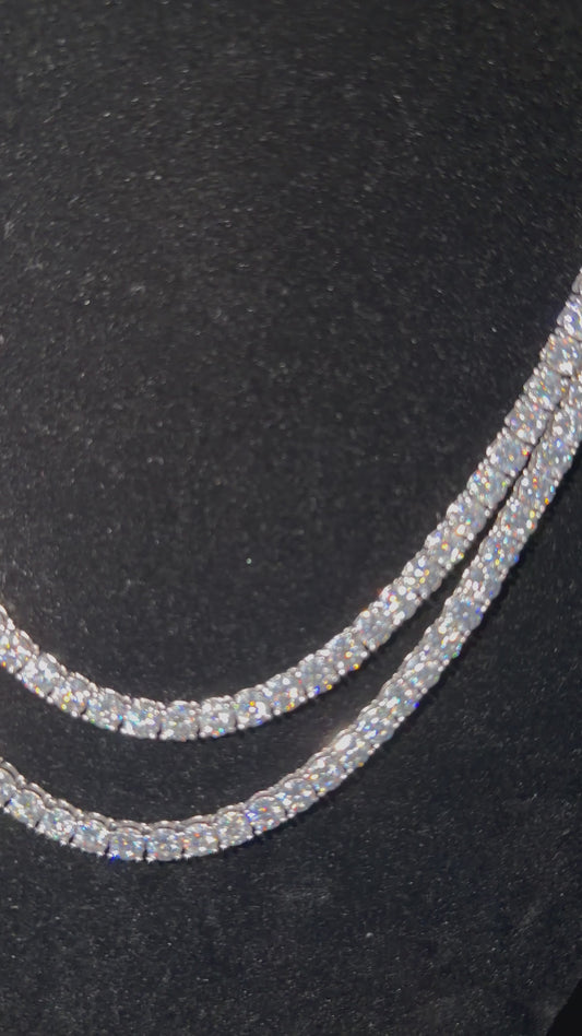 Tennis Chain 5mm | VVS1 Moissanite | 925 Sterling Silver