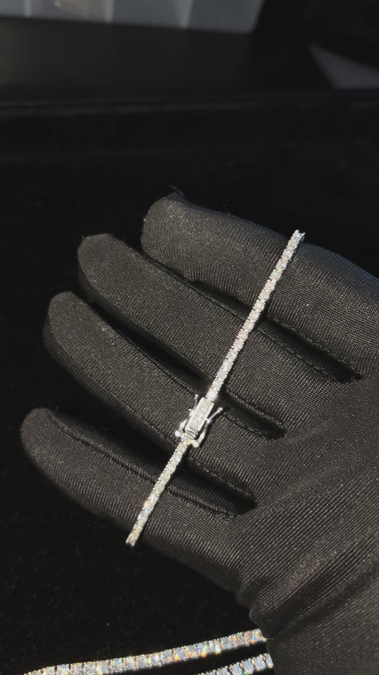 Tennis Bracelet 2mm VVS1 | Moissanite | 925 Sterling Silver