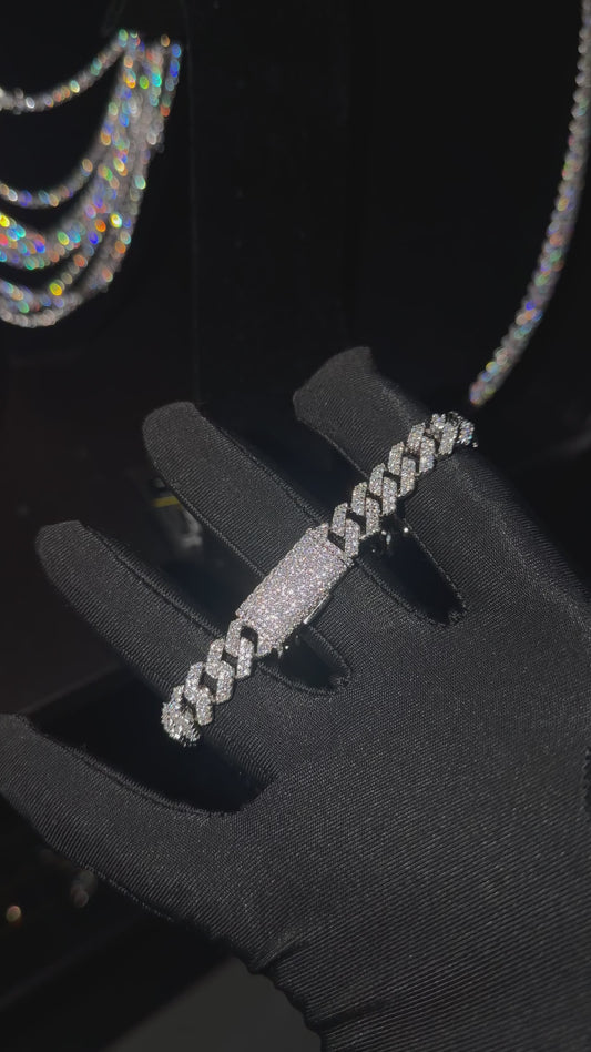 Cuban link Bracelet 10mm VVS1 | Moissanite | 925 Sterling Silver