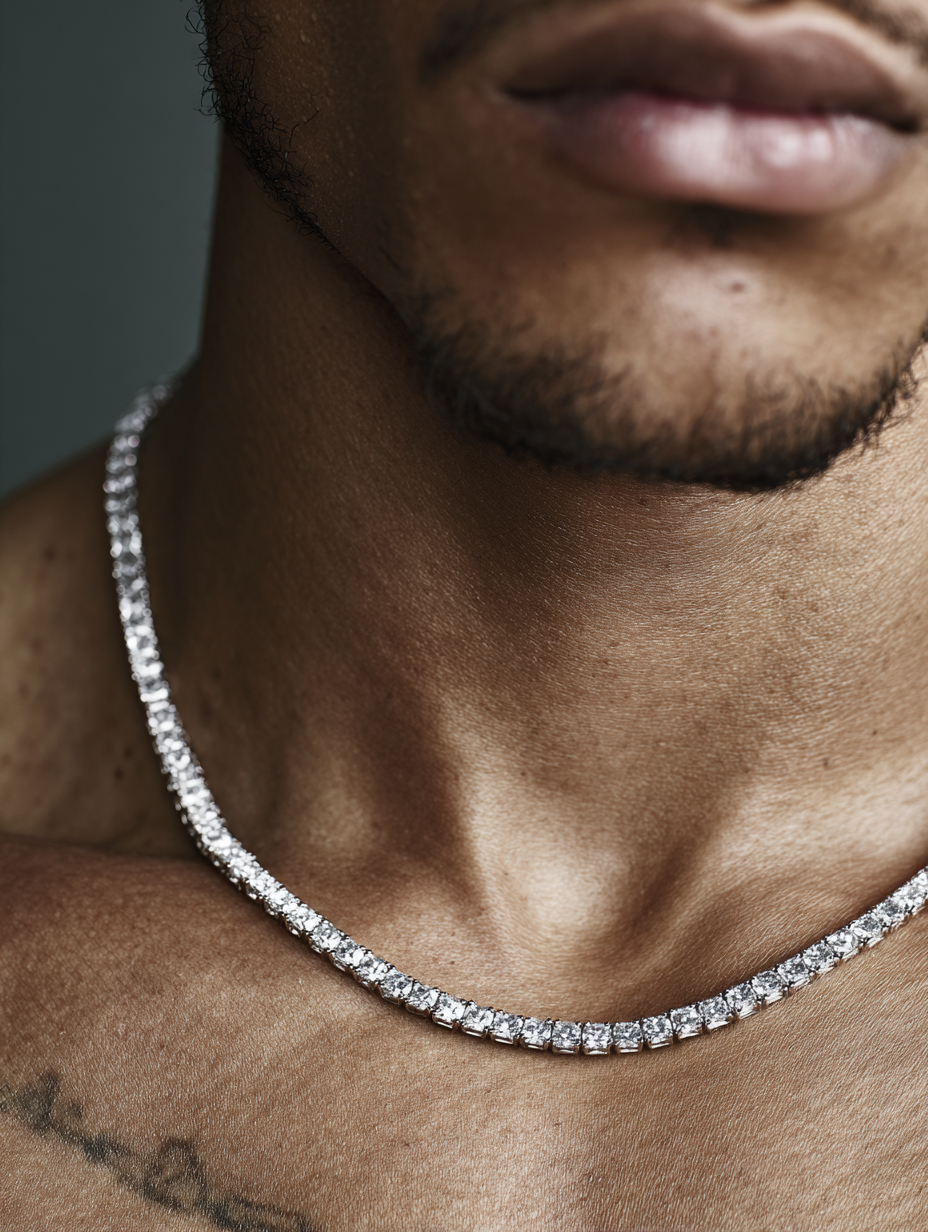 Tennis Chain 3mm | VVS1 Moissanite | 925 Sterling Silver