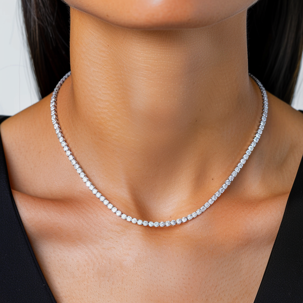 Tennis Chain 3mm | VVS1 Moissanite | 925 Sterling Silver